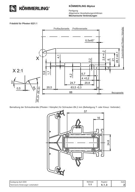 1.1 Systemmerkmale KÃMMERLING 88plus