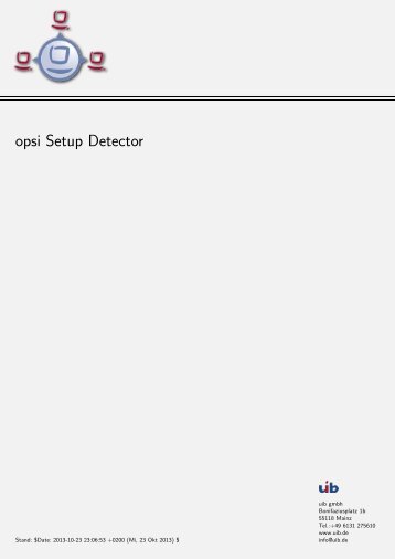 opsi Setup Detector - opsi Download - uib