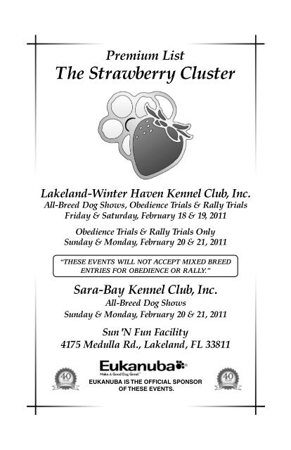 guidelines for amateur breed handling trophy