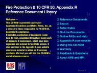 Fire Protection & 10 CFR 50, Appendix R ... - AppendixR.com