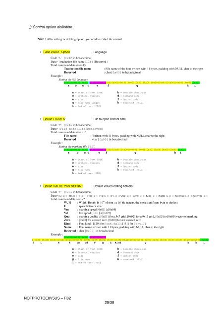 COMMUNICATION PROTOCOL E8-V5 - SIC-Venim s.r.o.