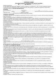 CONTRACT-CADRU de comercializare a pachetelor ... - MC Turism