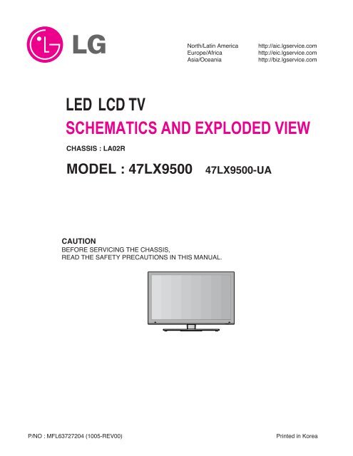 led lcd tv schematics and exploded view - Turuta Electronics World