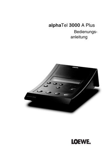 alphaTel 3000 A Plus - Loewe