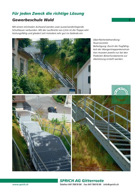 Treppenanlagen-Programm - Sprich AG
