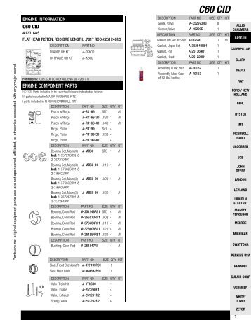 Tractor Parts: International Harvester-Case-IH-Farmall-Engine ...