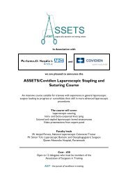 ASSETS/Covidien Laparoscopic Stapling and Suturing Course