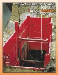 Slide Rail Shoring Systems - Trench Safety