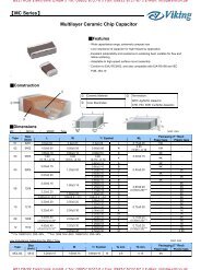 Multilayer Ceramic Capacitors MC Series - Weltron Elektronik GmbH