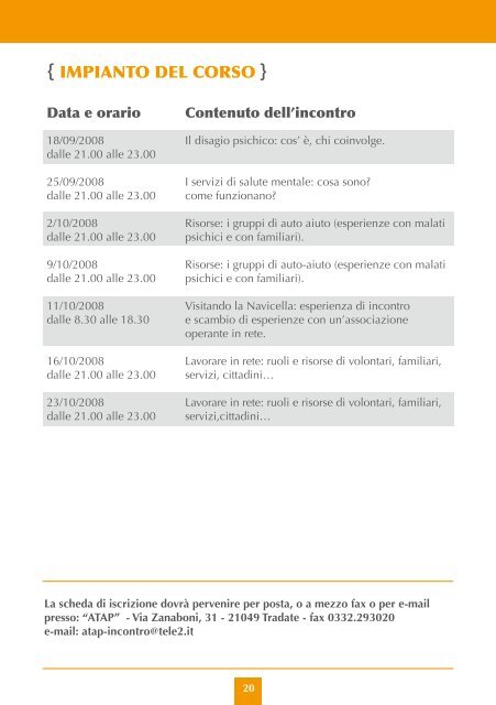 Scarica la brochure "Corsi di Formazione per il Volontariato" - Cesvov