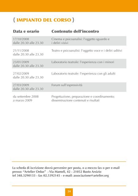 Scarica la brochure "Corsi di Formazione per il Volontariato" - Cesvov