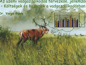 Az Ã¼zemi vadgazdÃ¡lkodÃ¡s tervezÃ©se, jellemzÅi â KÃ¶ltsÃ©gek Ã©s ...