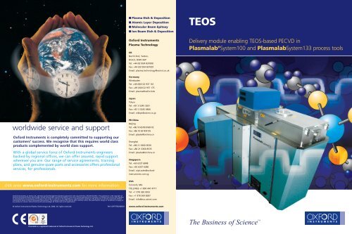 download TEOS system brochure (PDF file, 1.2 MB)