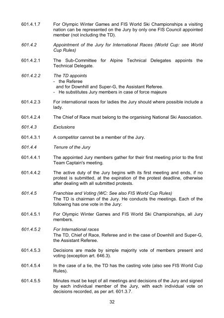 THE INTERNATIONAL SKI COMPETITION RULES (ICR)