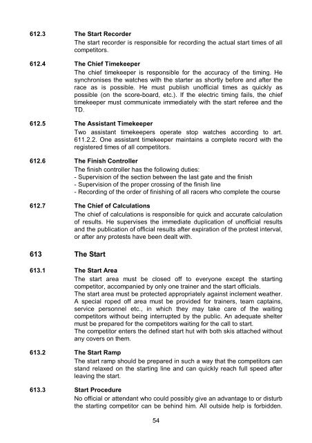 THE INTERNATIONAL SKI COMPETITION RULES (ICR)