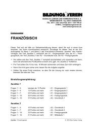 (FRANZOESISCH A1-B1) - Bildungsverein