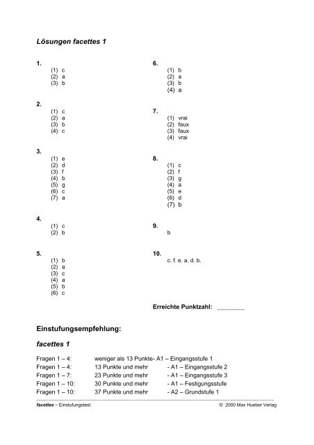 (FRANZOESISCH A1-B1) - Bildungsverein