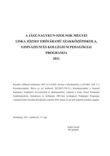 Iskolai - JÃ¡szberÃ©ny