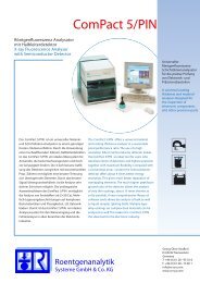 ComPact 5/PIN - Roentgenanalytik Systeme GmbH & Co. KG