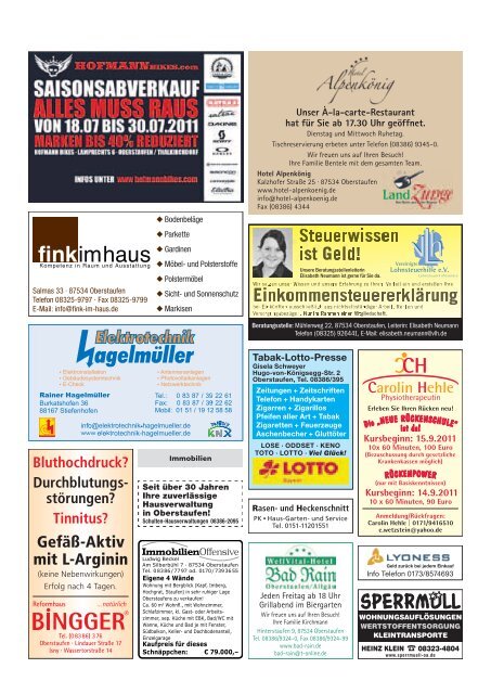 Oberstaufener Mitteilungsblatt - Oberstaufen.info