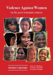 VAW in the post-tsunami context - ActionAid