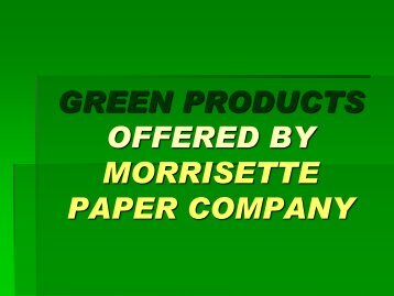 GREEN PRODUCTS OFFERED BY ... - NC Project Green