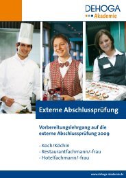 Externe Abschlussprüfung - DEHOGA Akademie