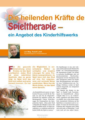 Spieltherapie â - Rudolf Liedl Psychotherapie