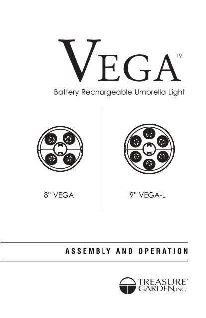 vega rechargeable umbrella light