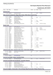 Katalog powystawowy XLII Krajowa Wystawa PsÃƒÂ³w Rasowych ...