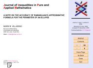 A Note On the Accuracy of Ramanujan's Approximative Formula for ...