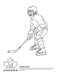 Colouring Sheet 1 - Hockey Canada