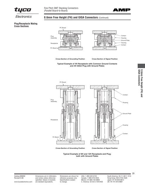 Fine Pitch Stacking Connectors (Parallel Board-to-Board)