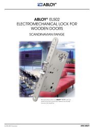 abloyÂ® el502 electromechanical lock for wooden ... - Who-sells-it.com