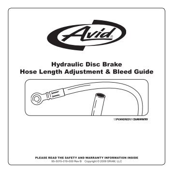 Hydraulic Disc Brake Hose Length Adjustment ... - Bike-Manual.com