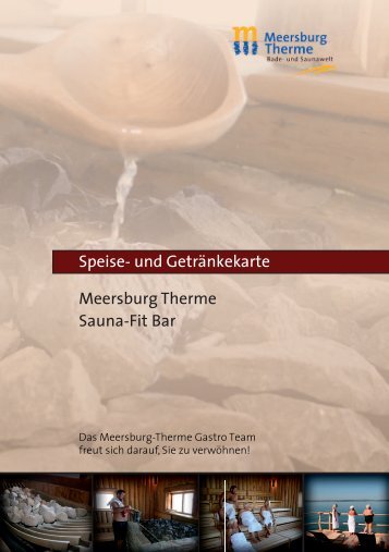 Speise- und GetrÃ¤nkekarte Meersburg Therme Sauna-Fit Bar