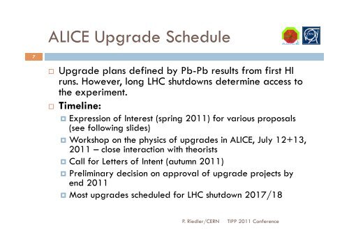 Upgrade of the ALICE Detector - Alice - CERN