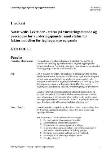 Statusnotat - vurderingsmetode og procedure for ... - Ejendomsviden