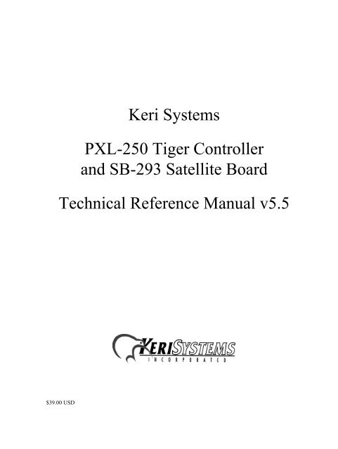 Keri Systems PXL-250 Tiger Controller and SB-293 Satellite Board ...