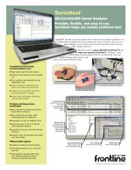 Serialtest Datasheet - Frontline Test Equipment