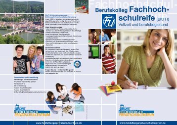 Berufskolleg Fachhoch- schulreife - F+U Heidelberg