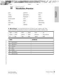 20 Vocabulary Practice - KCSD Staff Pages