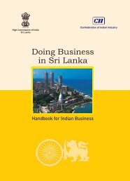 Doing Business in Sri Lanka - High Commission of India, Colombo