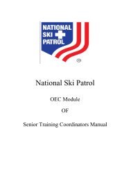 OEC Module for Senior February 2013 - National Ski Patrol