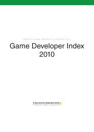 Game Developer Index 2010 - Dataspelsbranschen