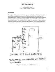 BJT Bias Analysis - Ken Kuhn's