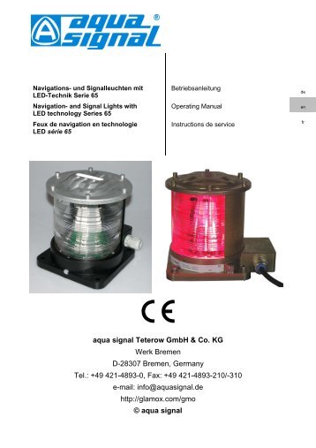 aqua signal Teterow GmbH & Co. KG Werk Bremen D ... - GET Ltd