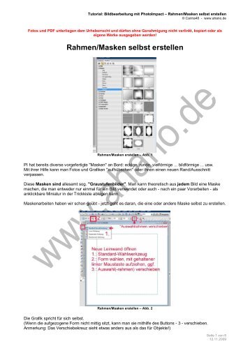 Rahmen/Masken selbst erstellen - Ahano.de