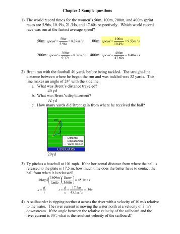 Chapter 1 Sample questions