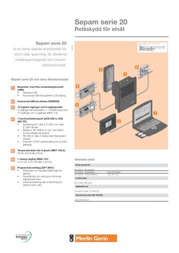 Sepam serie 20 - Schneider Electric